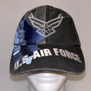 U.S. Air Force Cap - Embroidered- Gray/Shades of Blue/Silver - 100% Cotton